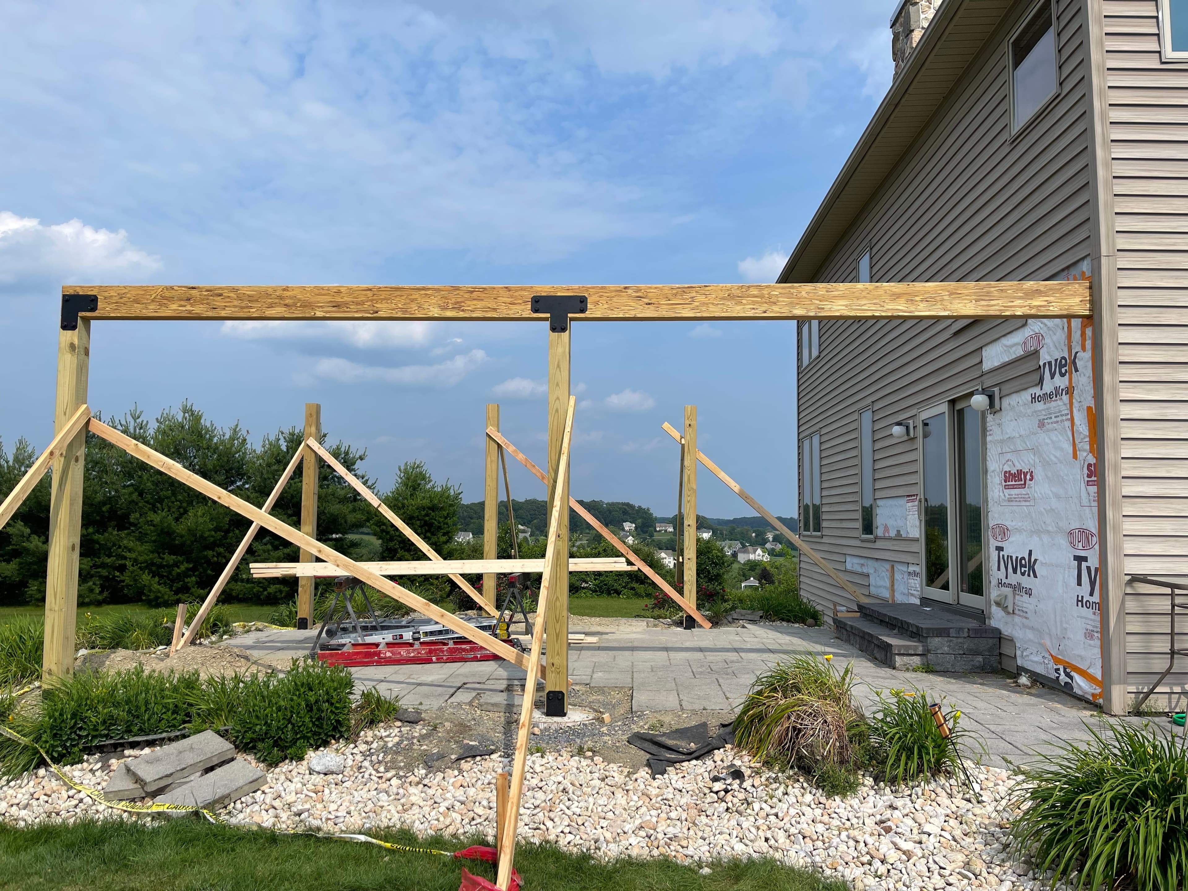 Site prep for patio and paver build.